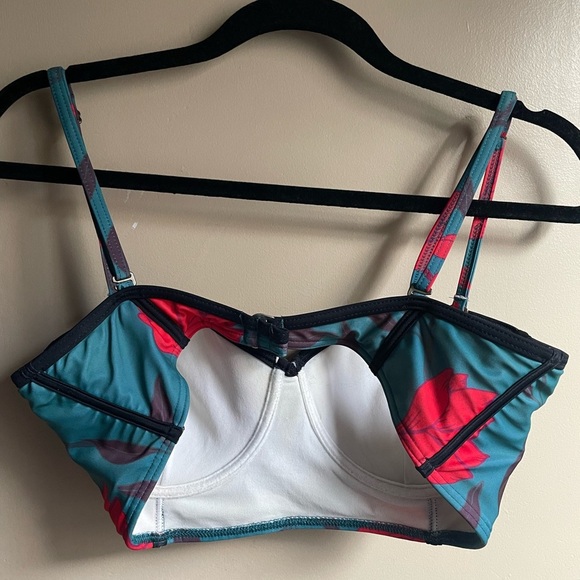ModCloth Anthropologie Bikini Top Removable Straps Floral size L - Picture 5 of 9